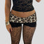 Leopard Patchwork Denim Short