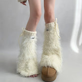 Gothic Mink Fur Thickened Leg Sock