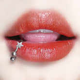 Pentagram Star C-Ring Lip Stud