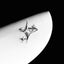 Gothic Black Cross Star Ring