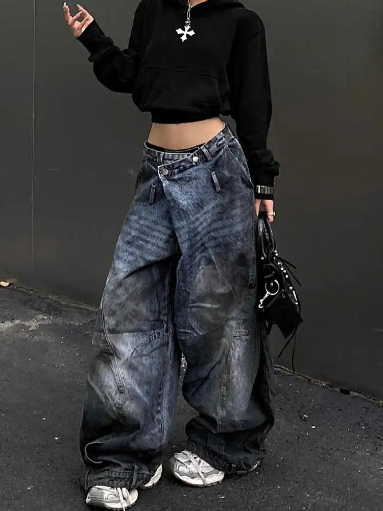Vintage Gothic High Waist Baggy Pant
