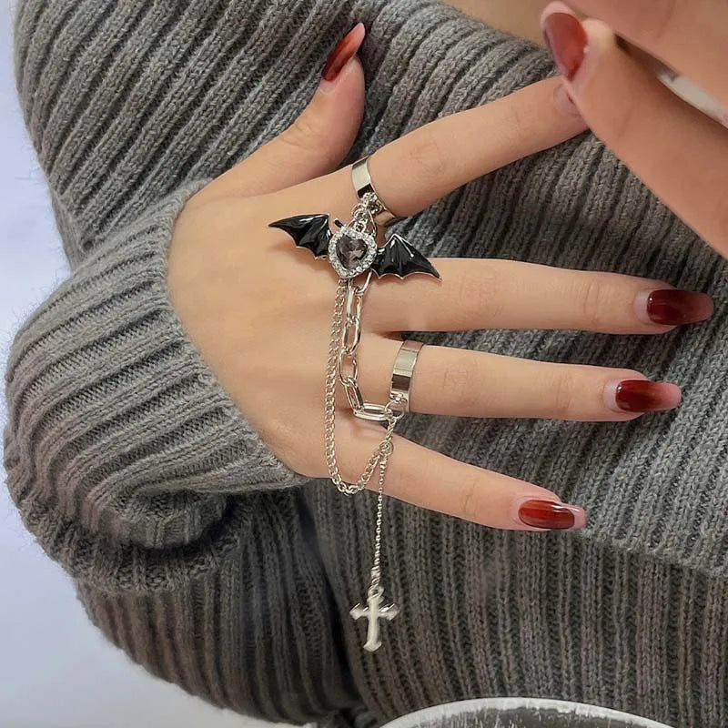 Vintage Cross Star Gothic Ring