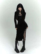 Black Slim Fit Midi Dress