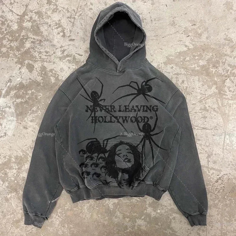 Gothic Fashion Pattern Oversized Hoodie