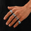 Lava Colorful Zircon Gothic Ring