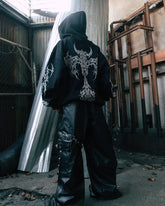 Retro Y2K Graphic Gothic Zipper Hoodie