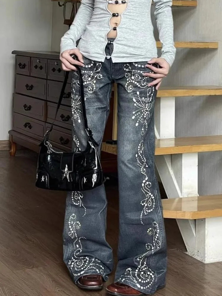 Gemstone Gothic Slim Flare Pant