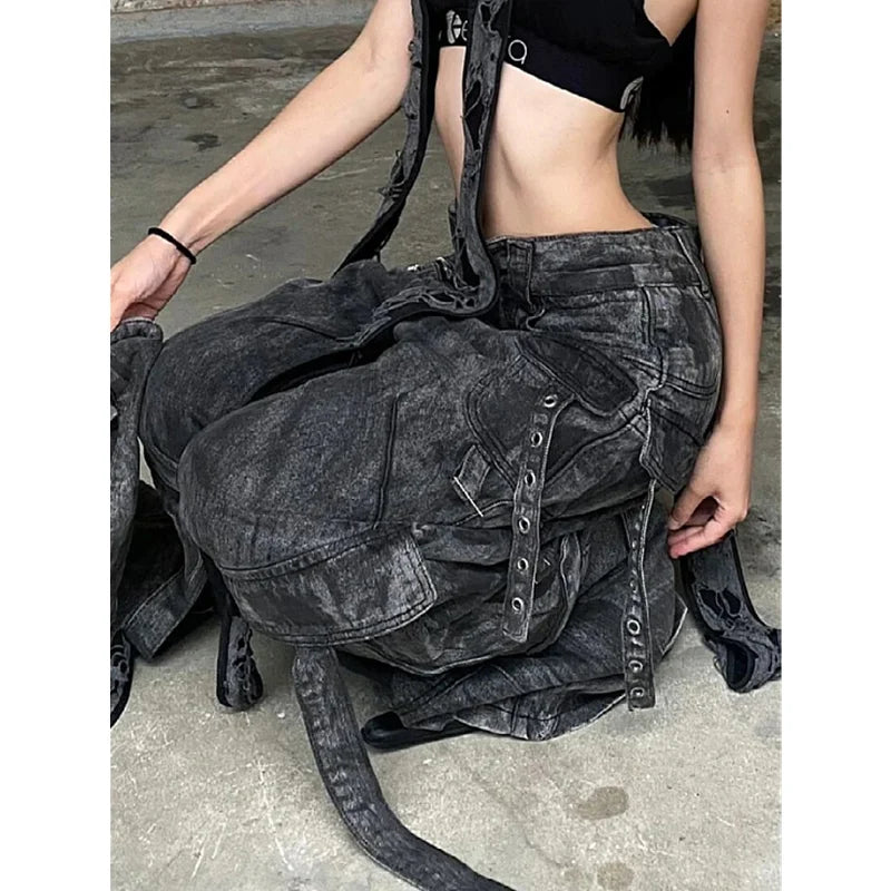 Black Gothic High Waist Pant