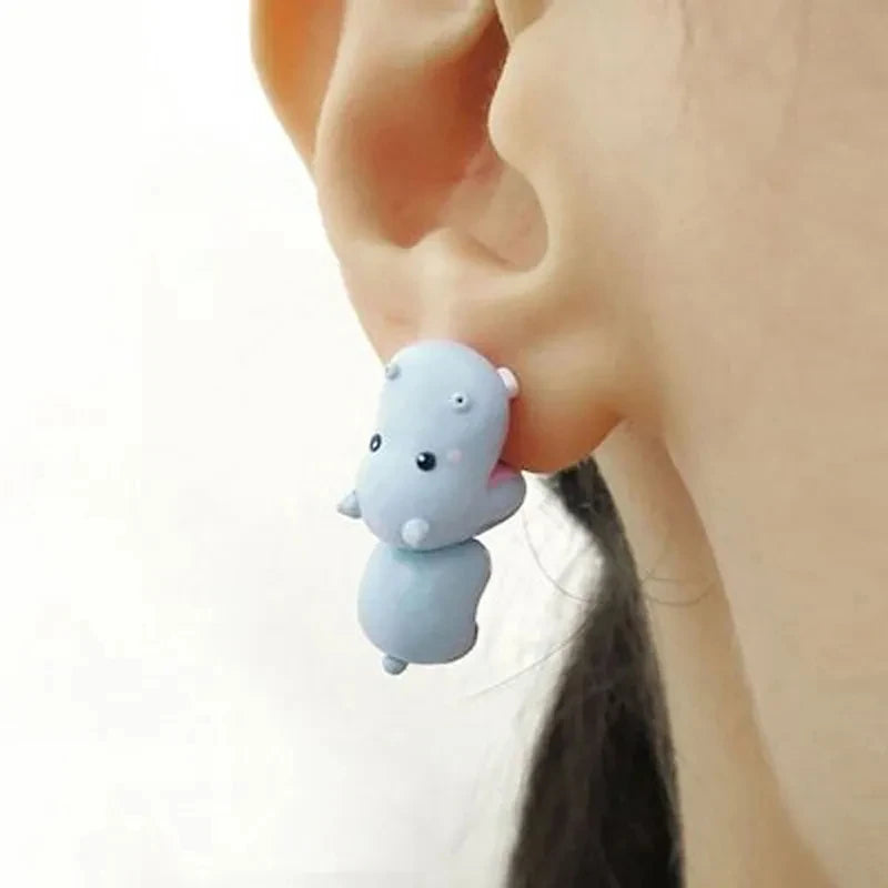 Handmade 3D Cartoon Polymer Clay Earring