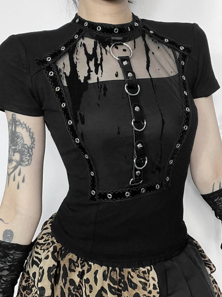 Vintage Sexy Hollow Out Blouse