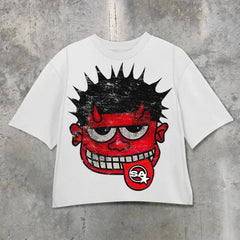 Retro Hip Hop Graphic Cotton T-shirt