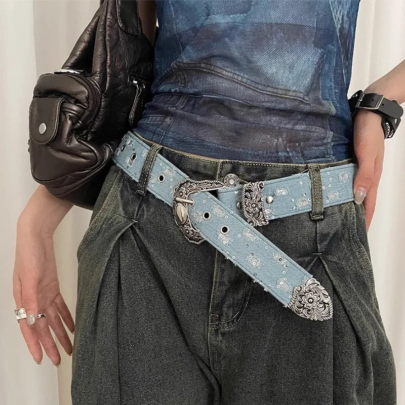 Retro Y2K Gothic Jeans Belt