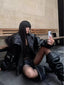 Faux Fur Trim Hooded Jacket