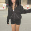 Faux Fur Collar Hooded Jacket