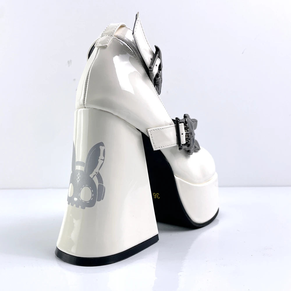 Waterproof Chunky Gothic High Heel