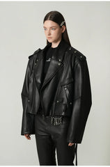 Unisex Oversized Motorcycle Jacket