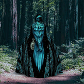 Blue Raven Embroidered Cloak