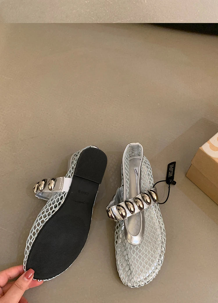 Ballerinas Woman 2024 Round Toe Casual Sneaker Summer Flat