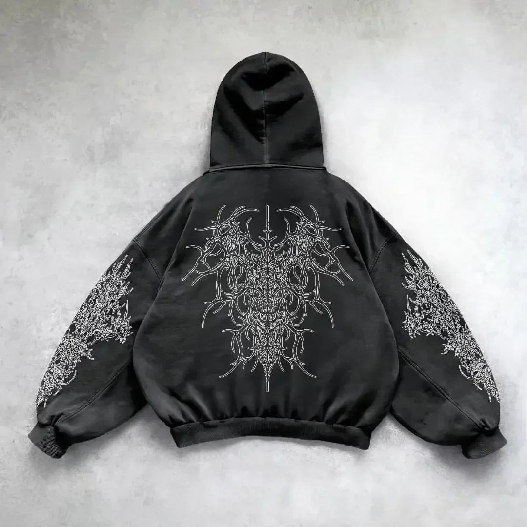 Y2K Gothic Hip Hop Hoodie