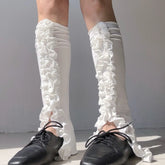 Gothic Cotton White Lace Ballet Sock