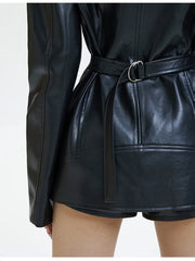 Black Structured Shoulder Jacket