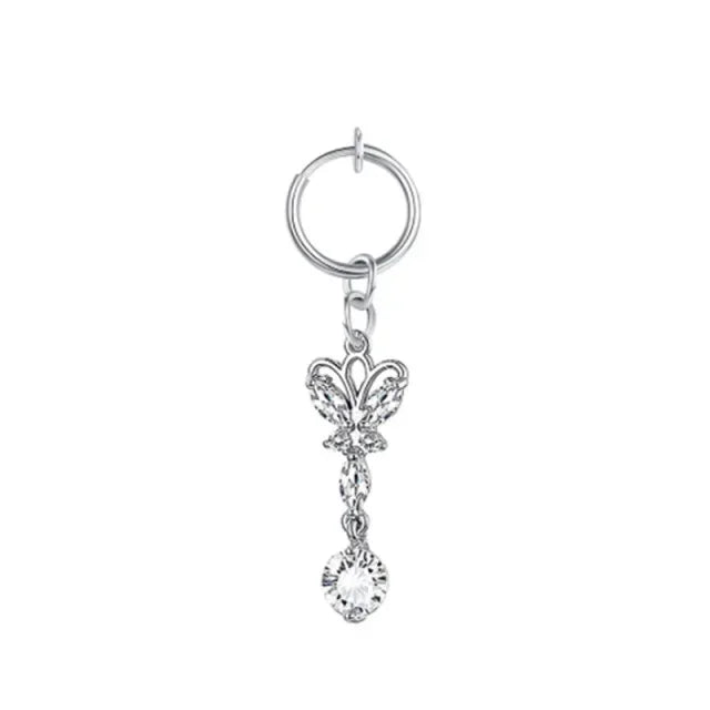 Fashion Butterfly Gothic Fake Belly Ring