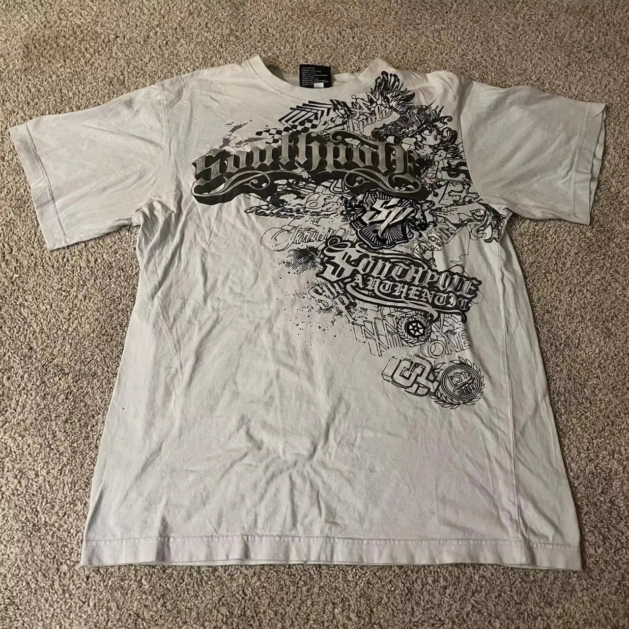 Graphic Print Oversized Cotton T-shirt