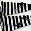 Gothic Cross Striped Knitted Sock