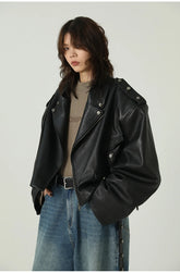 Unisex Oversized Motorcycle Jacket