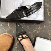 Satin Bowknot Gothic Rhinestones Mary Janes High Heel