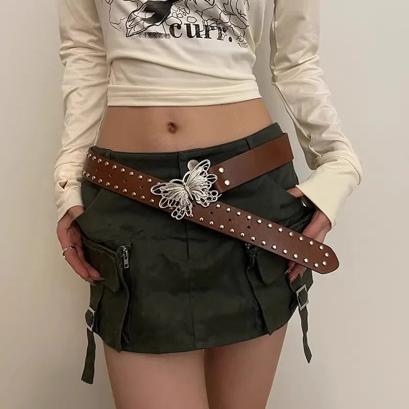 Hollow Bow Gothic Punk Style Belt