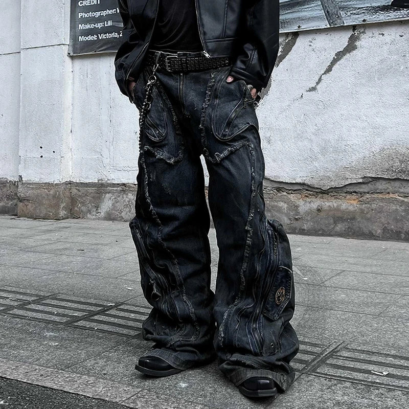 Deconstructed Stained Gothic Pant