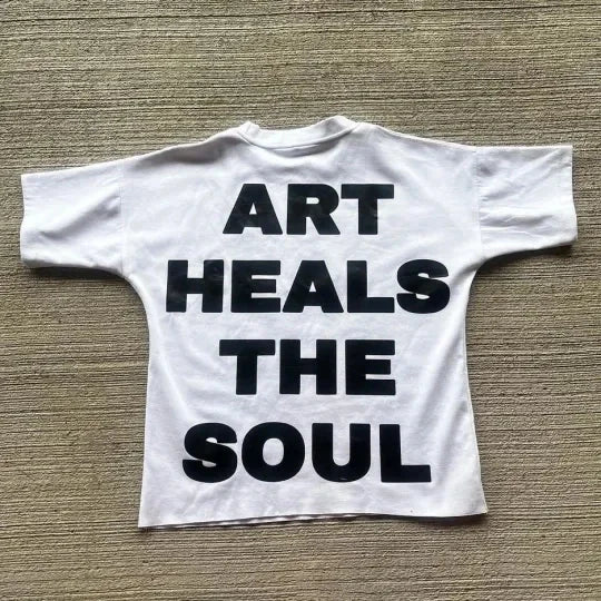 Retro Art Graphic Cotton Oversized T-shirt