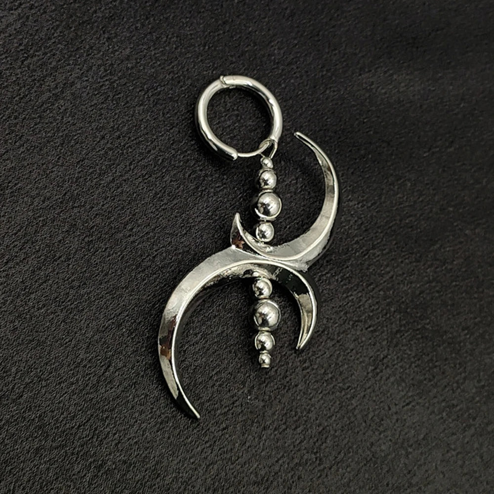 Vintage Cyberpunk Geometric Clip Earring