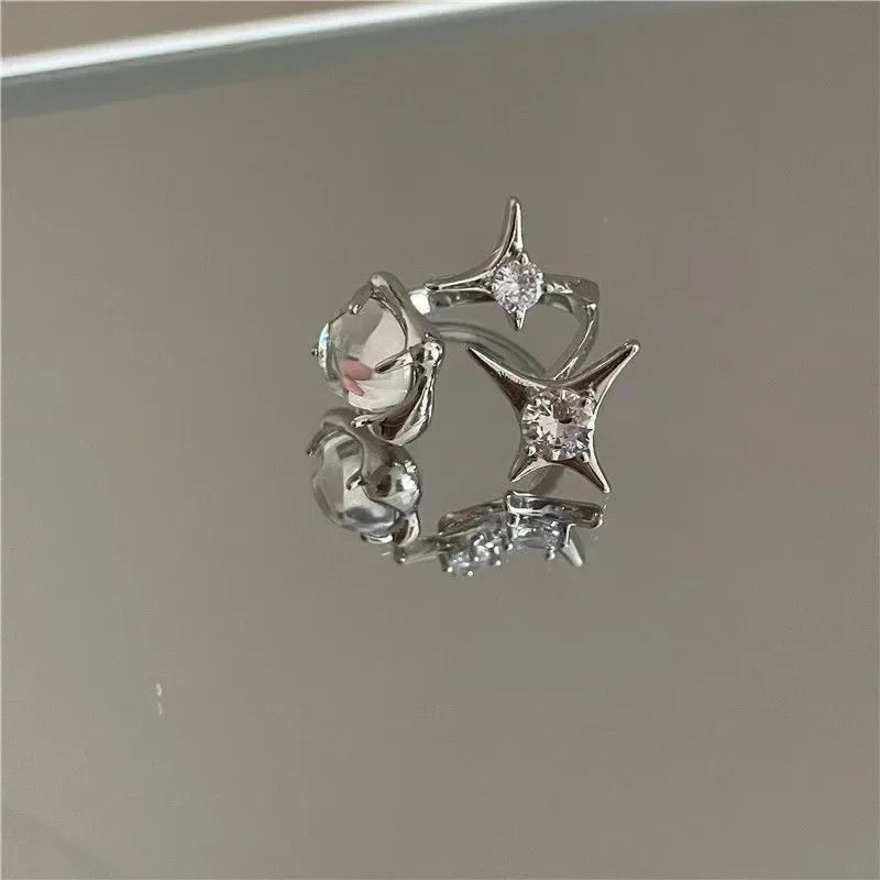 Irregular Cross Star Gothic Ring
