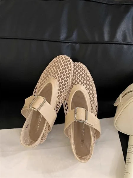 Ballerinas Woman 2024 Round Toe Casual Sneaker Summer Flat