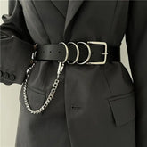 European American Gothic Punk Chain Belt