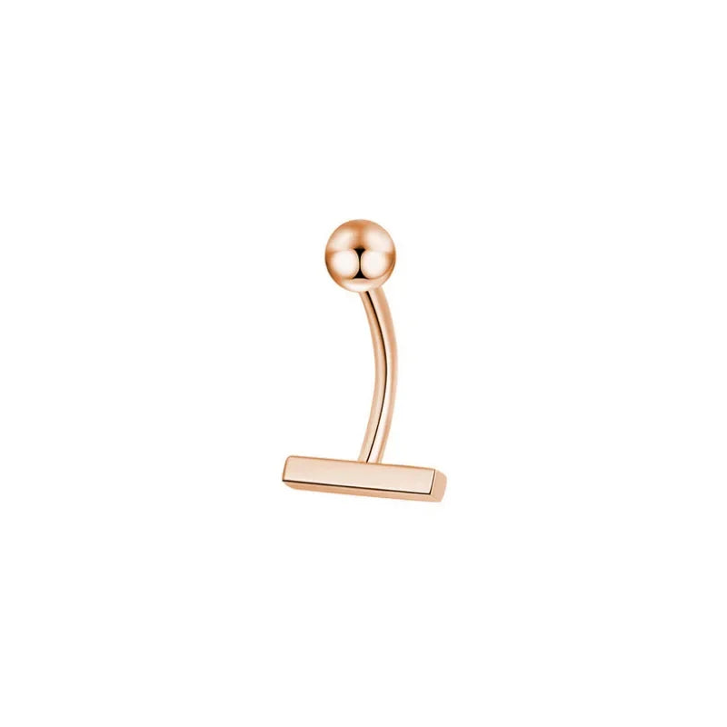 Dangling Double T Gothic Belly Ring