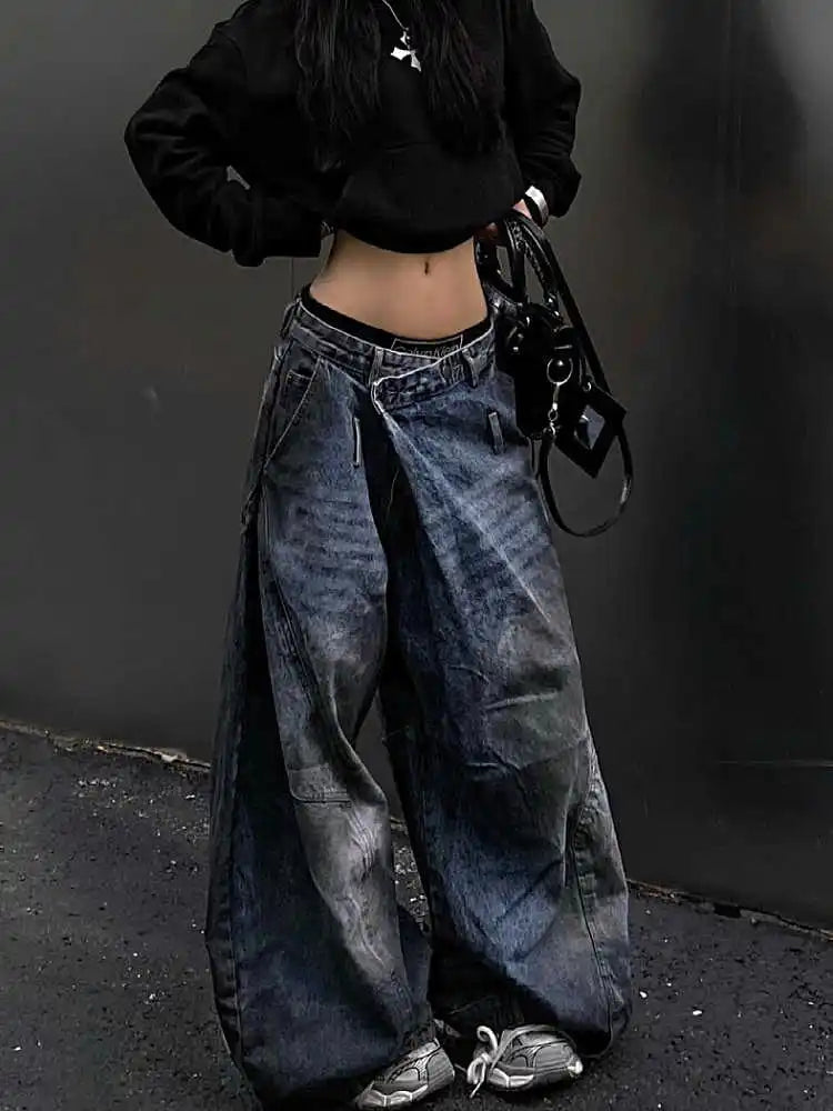 Vintage Gothic High Waist Baggy Pant