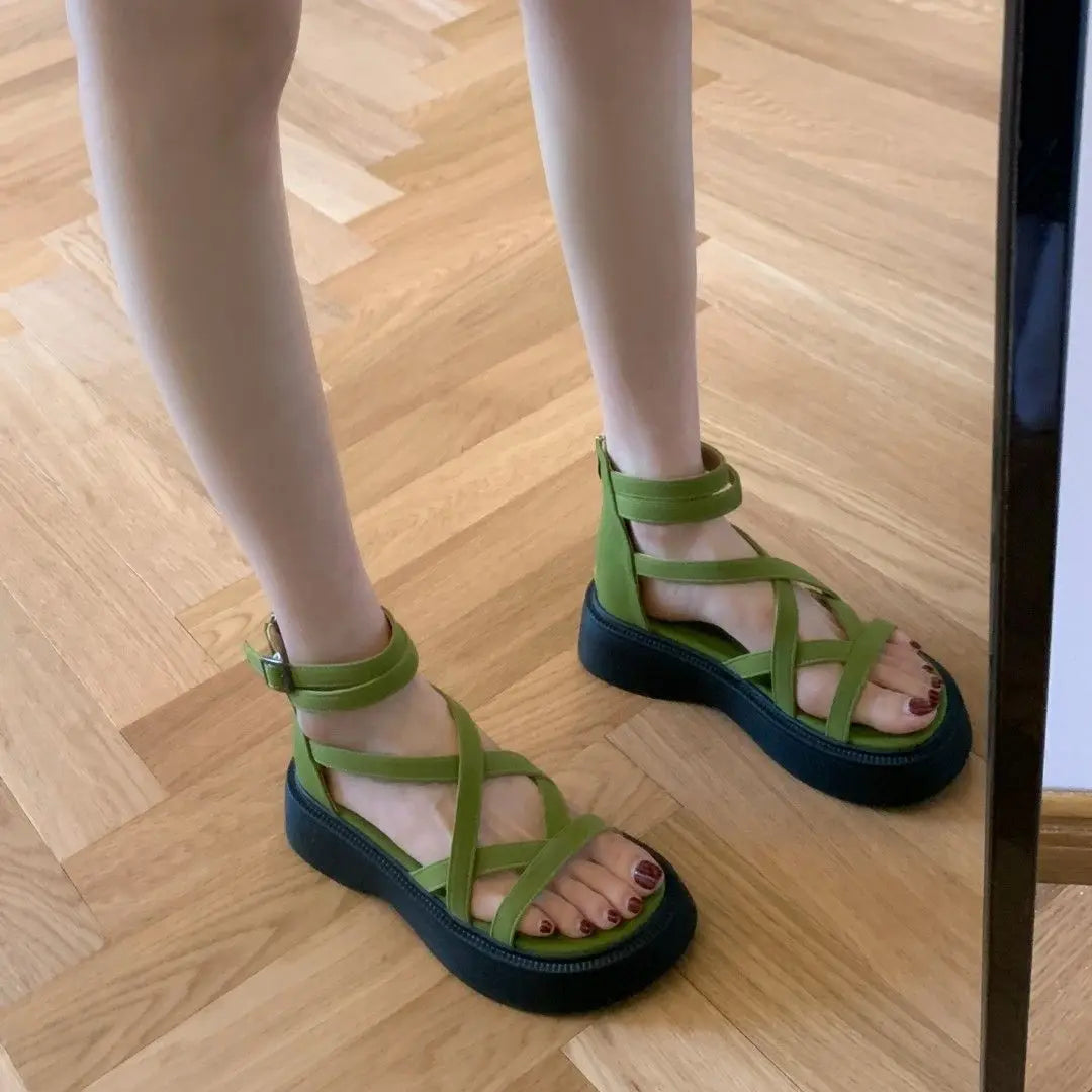 Gladiator Chunky Gothic Platform Sandal