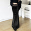 Velvet Trumpet Lace Patchwork Skirt