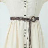 Boho Gothic Beach Braided Waist Rope Belt
