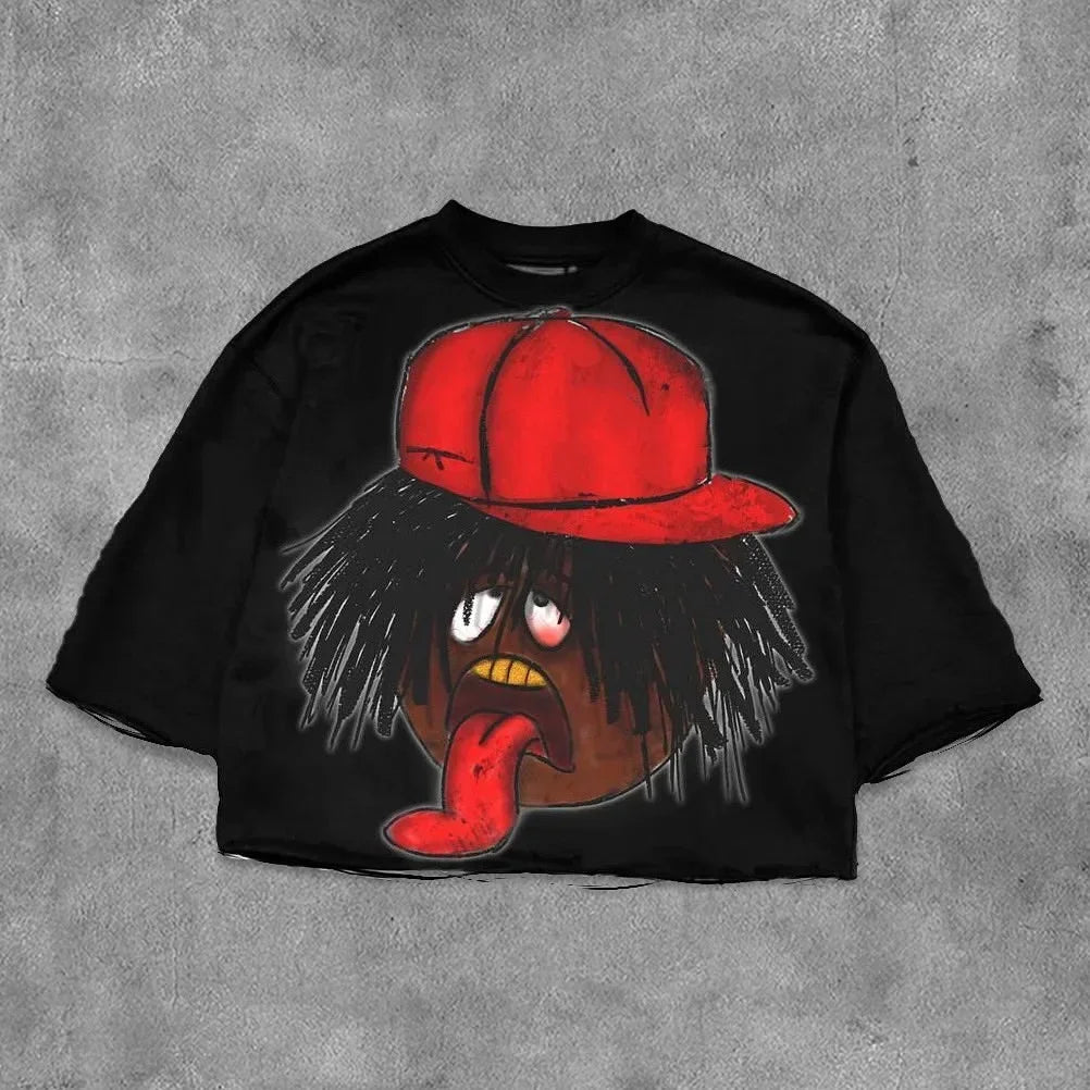 Gothic Hip Hop Loose Cotton T-shirt