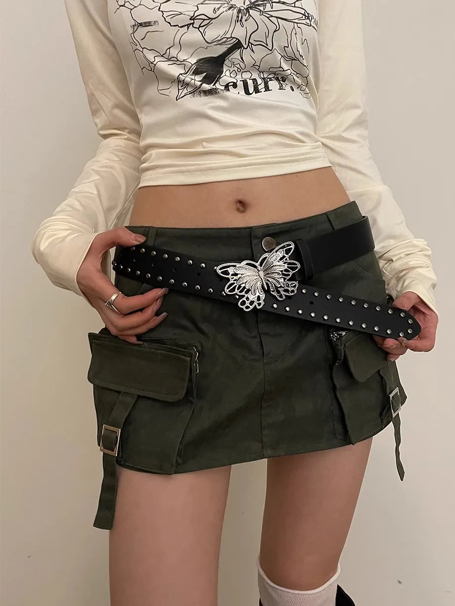 Hollow Bow Gothic Punk Style Belt