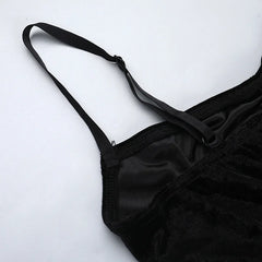 High Split Hem Grunge Midi Dress