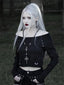Vintage Punk Gothic Black Crop Hoodie