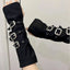 Gothic Metal Button Strap Glove