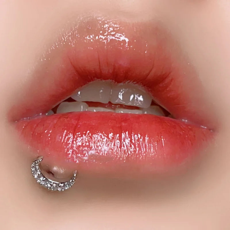 Moon Zirconia Bioflex Lip Stud