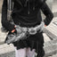 Vintage Gothic Faux Fur Patchwork Y2K Cowboy Waist Belt