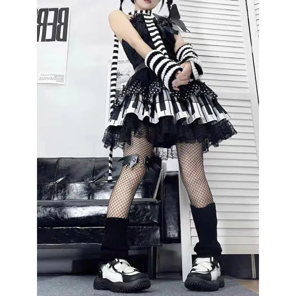 Loose Lace Gothic Lolita Cake Skirt
